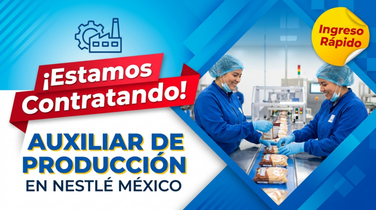 Lee más sobre el artículo Auxiliar de producción en Nestlé México
