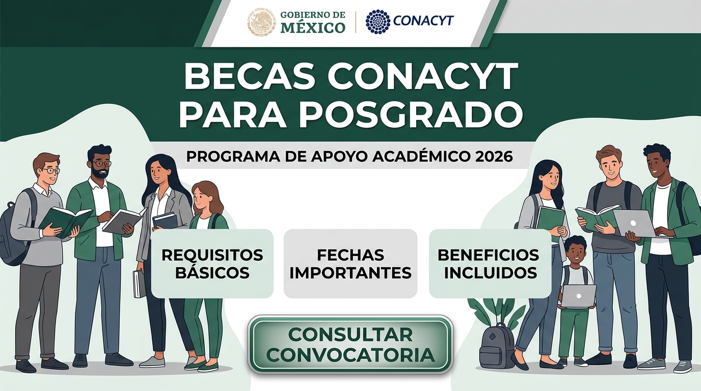 Lee más sobre el artículo Becas CONACYT para Posgrado