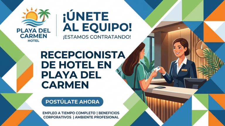 Lee más sobre el artículo Recepcionista de hotel en Playa del Carmen