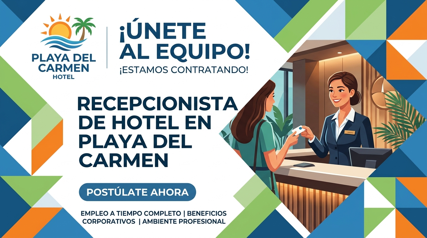Lee más sobre el artículo Recepcionista de hotel en Playa del Carmen