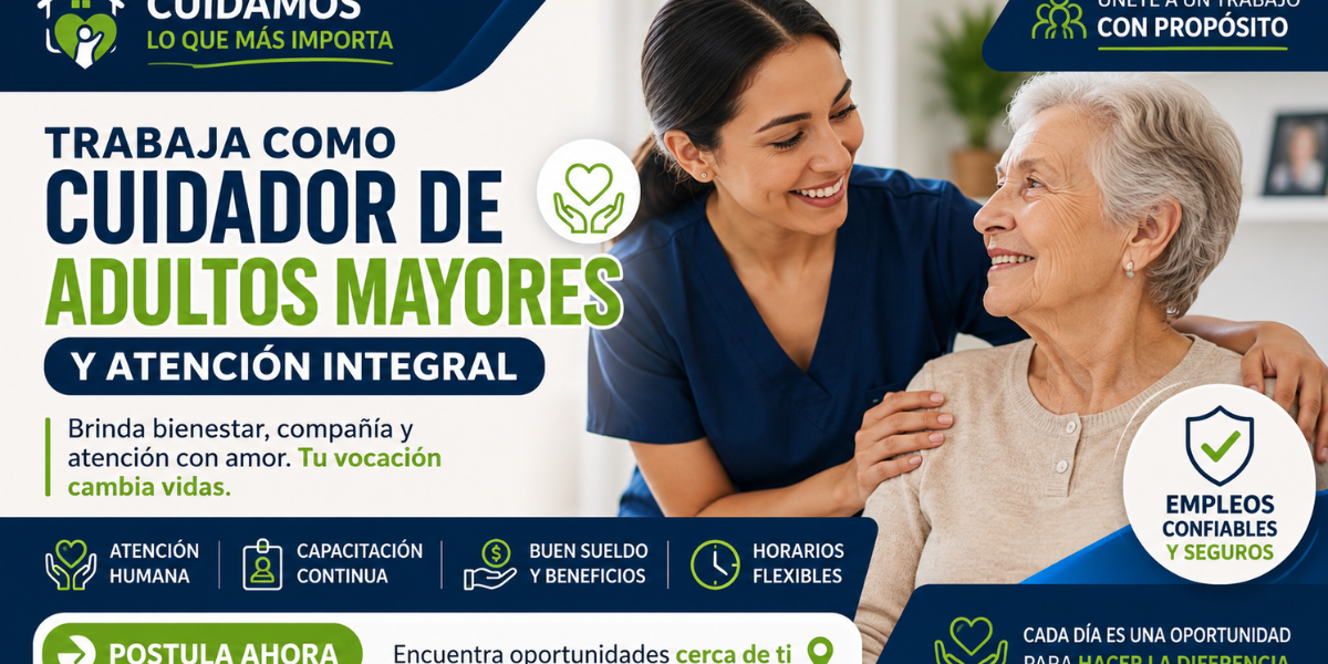 En este momento estás viendo Cuidador de Adultos Mayores y Atención Integral 👵👴
