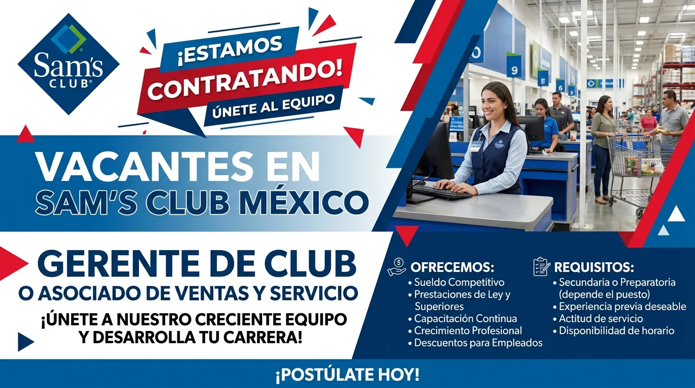 Lee más sobre el artículo Vacantes en Sam’s Club México